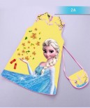 SX10-Sườn Xám in 3d hình Công chúa Elsa kèm túi (1-14)